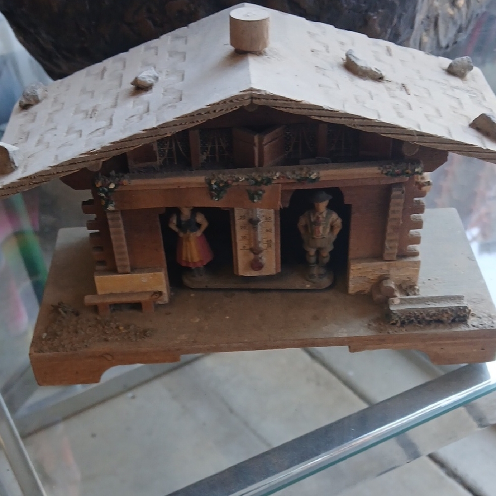 Rustic Wooden Weather House